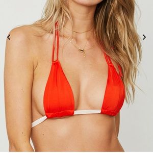 NWT we are HAH itsy bitsy top in blood orange